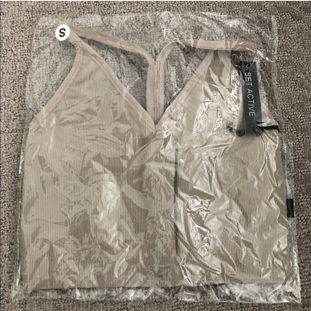 Set Active Stardust Ribbed V bra